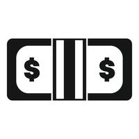 Magnetic stripe card securing dollar bills representing secure payment vector