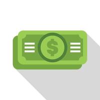 Dollar bills showing currency and wealth accumulation vector