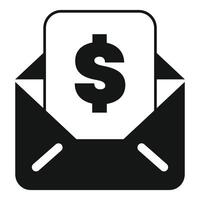 Sending money online, sending invoice, digital payment, online banking icon vector