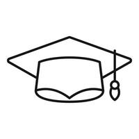 Graduation cap representing academic achievement and successful completion of studies vector