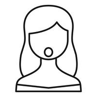 Woman singing with microphone icon showing music performance vector