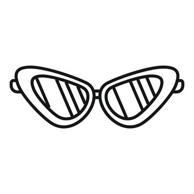 Cat eye sunglasses protecting from sunlight reflecting light