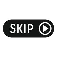 Skip button showing skip forward multimedia control vector