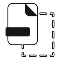 Digital file transferring through secure connection, data sharing concept vector