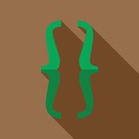 Curly brackets programming code symbol reflecting on brown background vector
