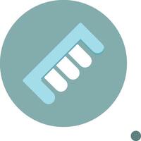 Comb Colorful Icon Icon vector