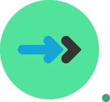 Next Colorful Icon Icon vector
