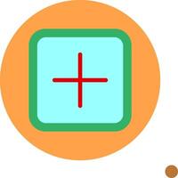 Plus Colorful Icon Icon vector