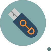 Flash Drive Colorful Icon Icon vector