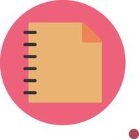 Note Colorful Icon Icon vector