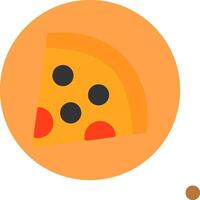 Pizza Slice Colorful Icon Icon vector