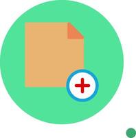 New File Colorful Icon Icon vector