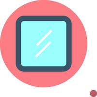 Mirror Colorful Icon Icon vector