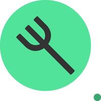 Fork Colorful Icon Icon vector