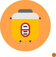 Rice Cooker Colorful Icon Icon vector