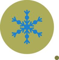 Snow Flake Colorful Icon Icon vector