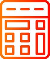 Calculator Colorful Icon Icon vector