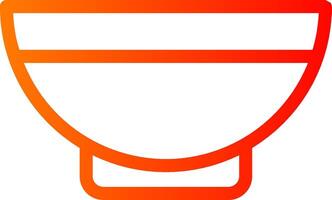 Bowl Colorful Icon Icon vector