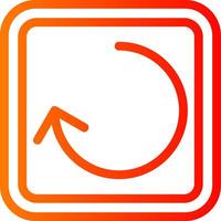 Reload Colorful Icon Icon vector