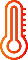Thermometer Colorful Icon Icon vector