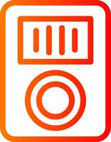Music Player Colorful Icon Icon vector
