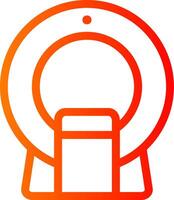 Ct Scan Colorful Icon Icon vector