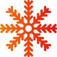 Snow Flake Colorful Icon Icon vector