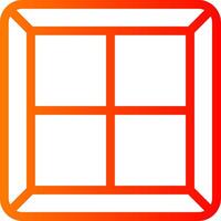 Window Colorful Icon Icon vector