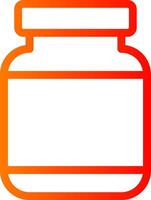 Jar Colorful Icon Icon vector