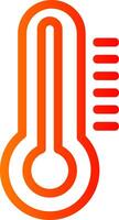 Thermometer Colorful Icon Icon vector