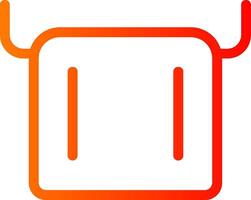 Towel Colorful Icon Icon vector