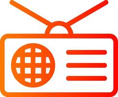 Radio Colorful Icon Icon vector