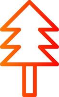 Trees Colorful Icon Icon vector