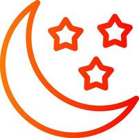 Night Colorful Icon Icon vector