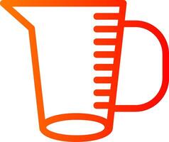 Measuring Jug Colorful Icon Icon vector