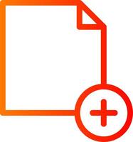 New File Colorful Icon Icon vector