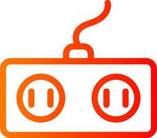 Power Socket Colorful Icon Icon vector