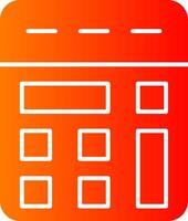 Calculator Colorful Icon Icon vector