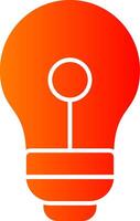 Bulb Colorful Icon Icon vector