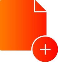 New File Colorful Icon Icon vector
