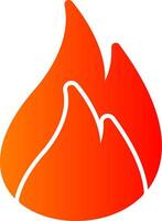 Fire Colorful Icon Icon vector