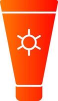 Sun Cream Colorful Icon Icon vector