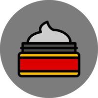 Cream Colorful Icon Icon vector