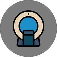 Ct Scan Colorful Icon Icon vector