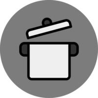 Cooking Pot Colorful Icon Icon vector