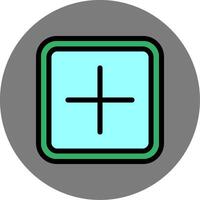 Plus Colorful Icon Icon vector