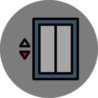 Elevator Colorful Icon Icon vector
