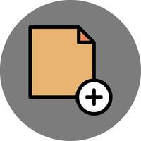 New File Colorful Icon Icon vector