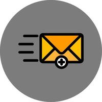 New Message Colorful Icon Icon vector