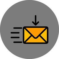 Recieve Colorful Icon Icon vector